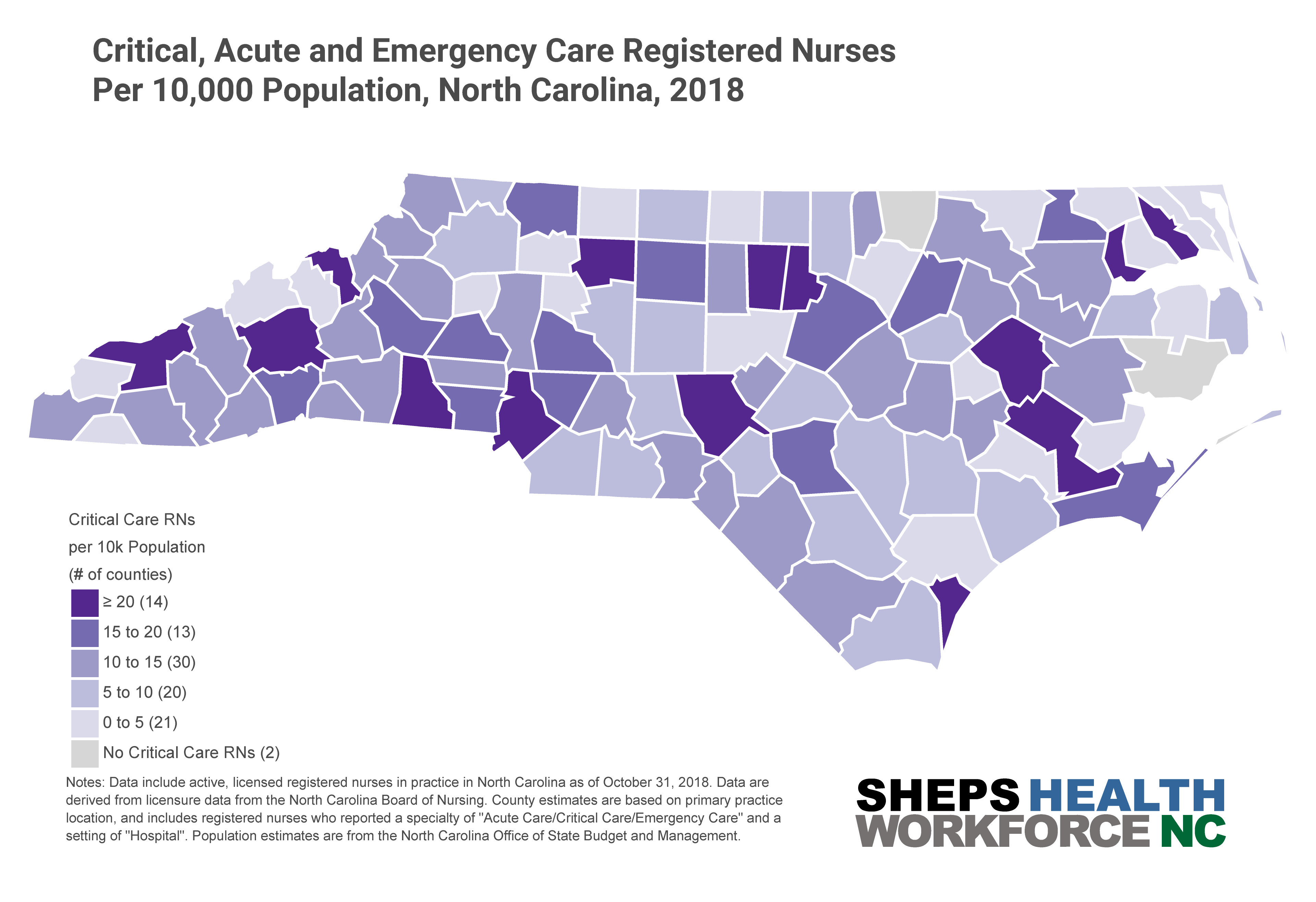 NC Health Workforce North Carolina’s Supply of Critical Care Nurses