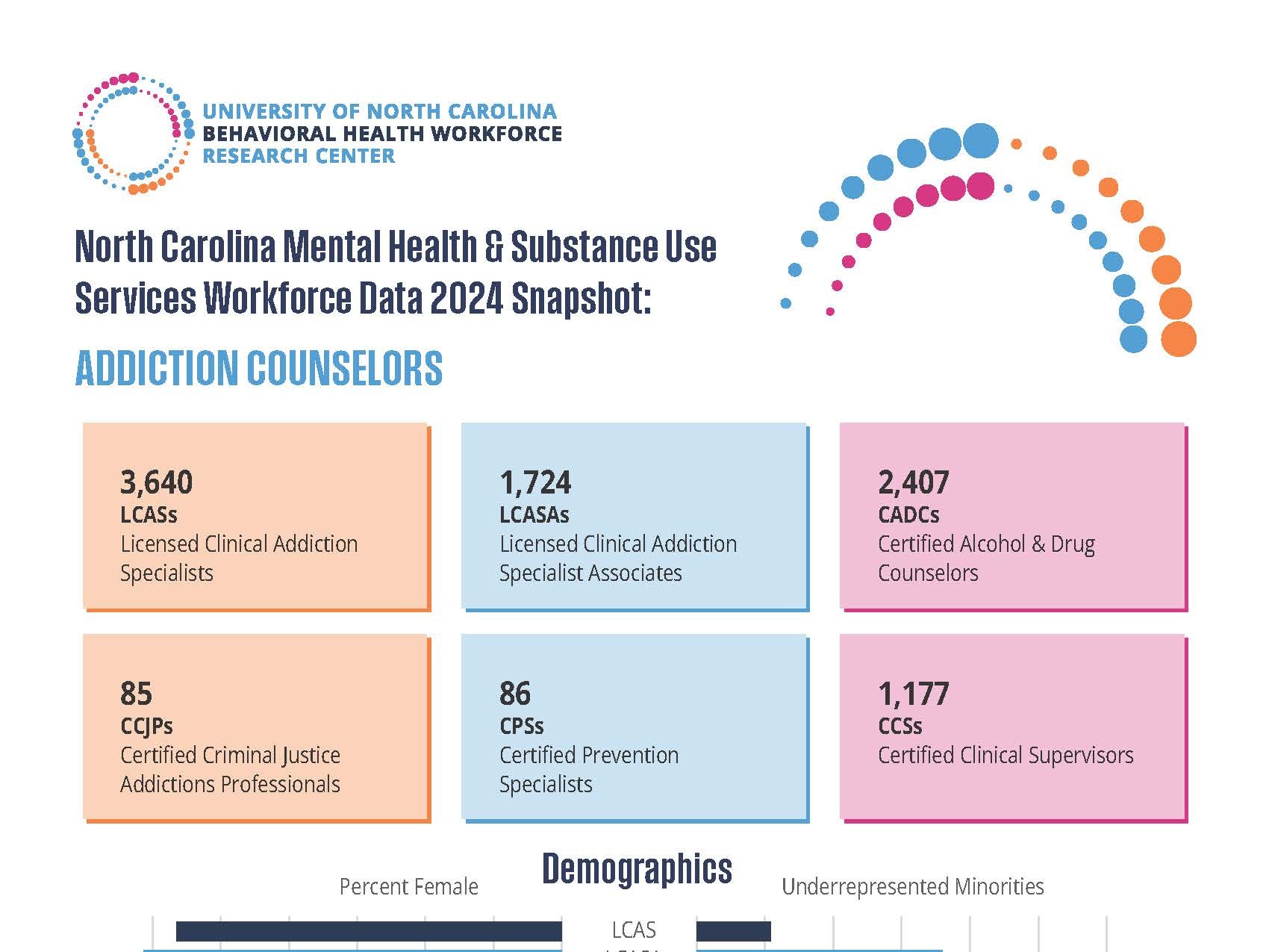 North Carolina Addiction Counselors Data 2024 Snapshot